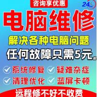 电脑维修远程在线咨询线上解决问题优化修复蓝屏黑屏故障修理技术服务win10虚拟机苹果双系统重装安装 电脑维修远程5